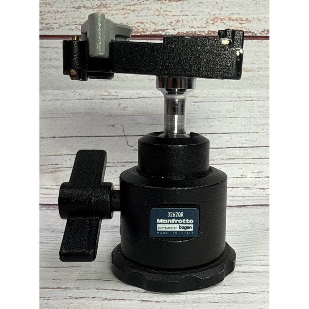 Manfrotto 3262QR Ball Head for Bogen Tripod Black Made in Italy